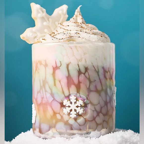 NEW Anthropologie Festive Icon Juice Glass - Snowflake (A) - Picture 1 of 9
